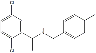 [1-(2,5-dichlorophenyl)ethyl][(4-methylphenyl)methyl]amine Struktur