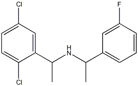 [1-(2,5-dichlorophenyl)ethyl][1-(3-fluorophenyl)ethyl]amine Struktur