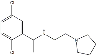 [1-(2,5-dichlorophenyl)ethyl][2-(pyrrolidin-1-yl)ethyl]amine Struktur