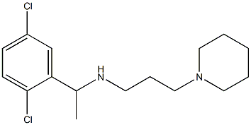 [1-(2,5-dichlorophenyl)ethyl][3-(piperidin-1-yl)propyl]amine Struktur