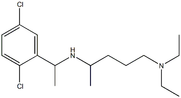 [1-(2,5-dichlorophenyl)ethyl][5-(diethylamino)pentan-2-yl]amine Struktur