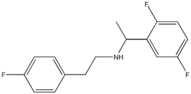 [1-(2,5-difluorophenyl)ethyl][2-(4-fluorophenyl)ethyl]amine Struktur