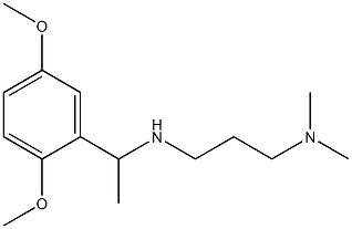 [1-(2,5-dimethoxyphenyl)ethyl][3-(dimethylamino)propyl]amine Struktur