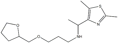 [1-(2,5-dimethyl-1,3-thiazol-4-yl)ethyl][3-(oxolan-2-ylmethoxy)propyl]amine Struktur