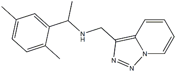 [1-(2,5-dimethylphenyl)ethyl]({[1,2,4]triazolo[3,4-a]pyridin-3-ylmethyl})amine Struktur