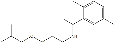 [1-(2,5-dimethylphenyl)ethyl][3-(2-methylpropoxy)propyl]amine Struktur