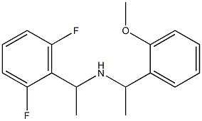 [1-(2,6-difluorophenyl)ethyl][1-(2-methoxyphenyl)ethyl]amine Struktur