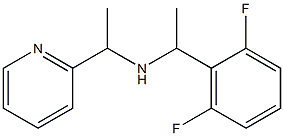 [1-(2,6-difluorophenyl)ethyl][1-(pyridin-2-yl)ethyl]amine Struktur