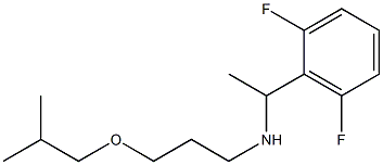 [1-(2,6-difluorophenyl)ethyl][3-(2-methylpropoxy)propyl]amine Struktur