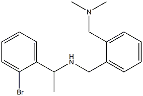 [1-(2-bromophenyl)ethyl]({2-[(dimethylamino)methyl]phenyl}methyl)amine Struktur