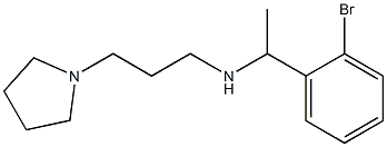 [1-(2-bromophenyl)ethyl][3-(pyrrolidin-1-yl)propyl]amine Struktur