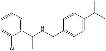 [1-(2-chlorophenyl)ethyl]({[4-(propan-2-yl)phenyl]methyl})amine Struktur