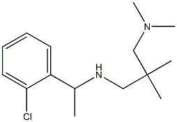 [1-(2-chlorophenyl)ethyl]({2-[(dimethylamino)methyl]-2-methylpropyl})amine Struktur