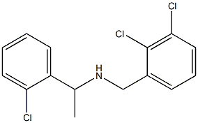 [1-(2-chlorophenyl)ethyl][(2,3-dichlorophenyl)methyl]amine Struktur