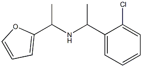 [1-(2-chlorophenyl)ethyl][1-(furan-2-yl)ethyl]amine Struktur