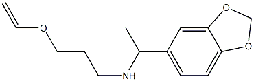 [1-(2H-1,3-benzodioxol-5-yl)ethyl][3-(ethenyloxy)propyl]amine Struktur