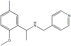 [1-(2-methoxy-5-methylphenyl)ethyl](pyridin-4-ylmethyl)amine Struktur