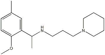 [1-(2-methoxy-5-methylphenyl)ethyl][3-(piperidin-1-yl)propyl]amine Struktur