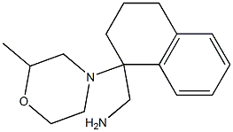 [1-(2-methylmorpholin-4-yl)-1,2,3,4-tetrahydronaphthalen-1-yl]methylamine Struktur