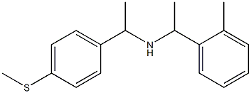 [1-(2-methylphenyl)ethyl]({1-[4-(methylsulfanyl)phenyl]ethyl})amine Struktur