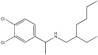 [1-(3,4-dichlorophenyl)ethyl](2-ethylhexyl)amine Struktur