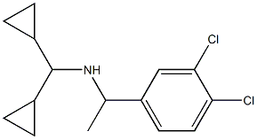 [1-(3,4-dichlorophenyl)ethyl](dicyclopropylmethyl)amine Struktur