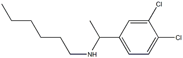 [1-(3,4-dichlorophenyl)ethyl](hexyl)amine Struktur