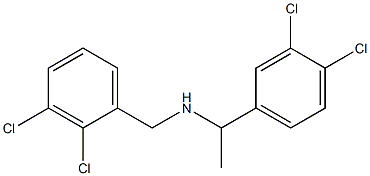 [1-(3,4-dichlorophenyl)ethyl][(2,3-dichlorophenyl)methyl]amine Struktur