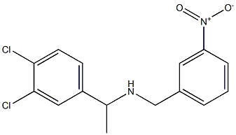 [1-(3,4-dichlorophenyl)ethyl][(3-nitrophenyl)methyl]amine Struktur