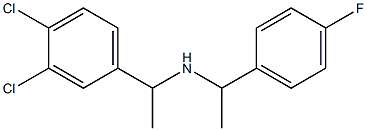 [1-(3,4-dichlorophenyl)ethyl][1-(4-fluorophenyl)ethyl]amine Struktur