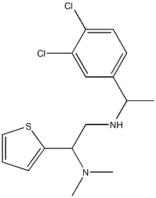 [1-(3,4-dichlorophenyl)ethyl][2-(dimethylamino)-2-(thiophen-2-yl)ethyl]amine Struktur