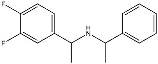 [1-(3,4-difluorophenyl)ethyl](1-phenylethyl)amine Struktur