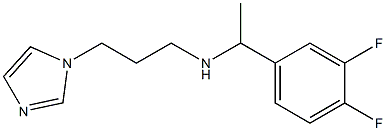 [1-(3,4-difluorophenyl)ethyl][3-(1H-imidazol-1-yl)propyl]amine Struktur