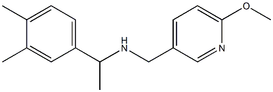 [1-(3,4-dimethylphenyl)ethyl][(6-methoxypyridin-3-yl)methyl]amine Struktur