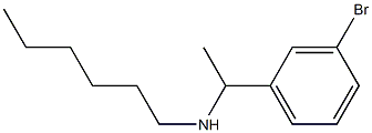 [1-(3-bromophenyl)ethyl](hexyl)amine Struktur