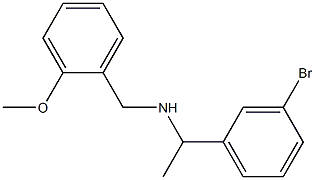 [1-(3-bromophenyl)ethyl][(2-methoxyphenyl)methyl]amine Struktur