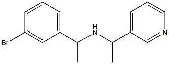 [1-(3-bromophenyl)ethyl][1-(pyridin-3-yl)ethyl]amine Struktur