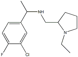 [1-(3-chloro-4-fluorophenyl)ethyl][(1-ethylpyrrolidin-2-yl)methyl]amine Struktur