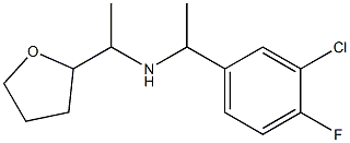 [1-(3-chloro-4-fluorophenyl)ethyl][1-(oxolan-2-yl)ethyl]amine Struktur