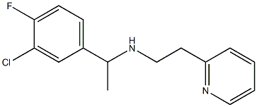 [1-(3-chloro-4-fluorophenyl)ethyl][2-(pyridin-2-yl)ethyl]amine Struktur