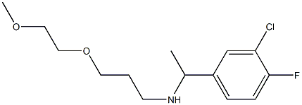 [1-(3-chloro-4-fluorophenyl)ethyl][3-(2-methoxyethoxy)propyl]amine Struktur