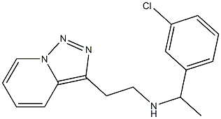 [1-(3-chlorophenyl)ethyl](2-{[1,2,4]triazolo[3,4-a]pyridin-3-yl}ethyl)amine Struktur