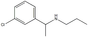 [1-(3-chlorophenyl)ethyl](propyl)amine Struktur