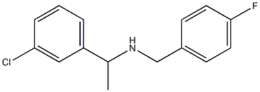 [1-(3-chlorophenyl)ethyl][(4-fluorophenyl)methyl]amine Struktur