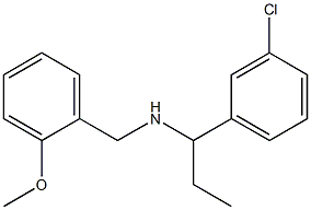 [1-(3-chlorophenyl)propyl][(2-methoxyphenyl)methyl]amine Struktur