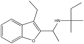 [1-(3-ethyl-1-benzofuran-2-yl)ethyl](2-methylbutan-2-yl)amine Struktur