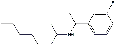 [1-(3-fluorophenyl)ethyl](octan-2-yl)amine Struktur