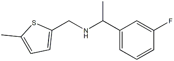 [1-(3-fluorophenyl)ethyl][(5-methylthiophen-2-yl)methyl]amine Struktur