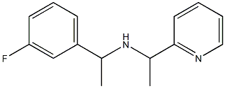 [1-(3-fluorophenyl)ethyl][1-(pyridin-2-yl)ethyl]amine Struktur