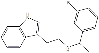 [1-(3-fluorophenyl)ethyl][2-(1H-indol-3-yl)ethyl]amine Struktur